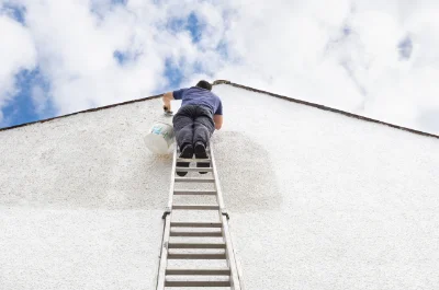 Peinture extérieure à la Ricamarie — façades et ravalement
